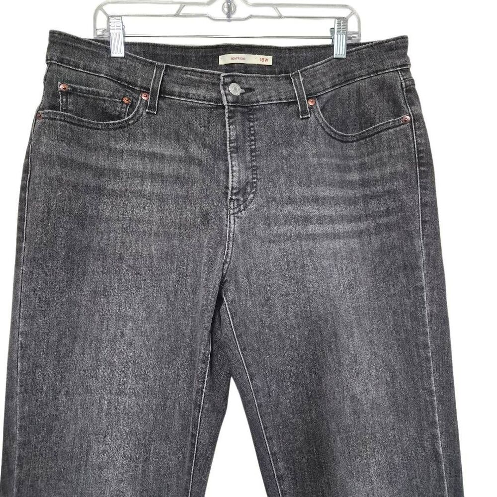 Levi Strauss & Co Boyfriend Mid Rise Black Jean Size 18W - Picture 3 of 9